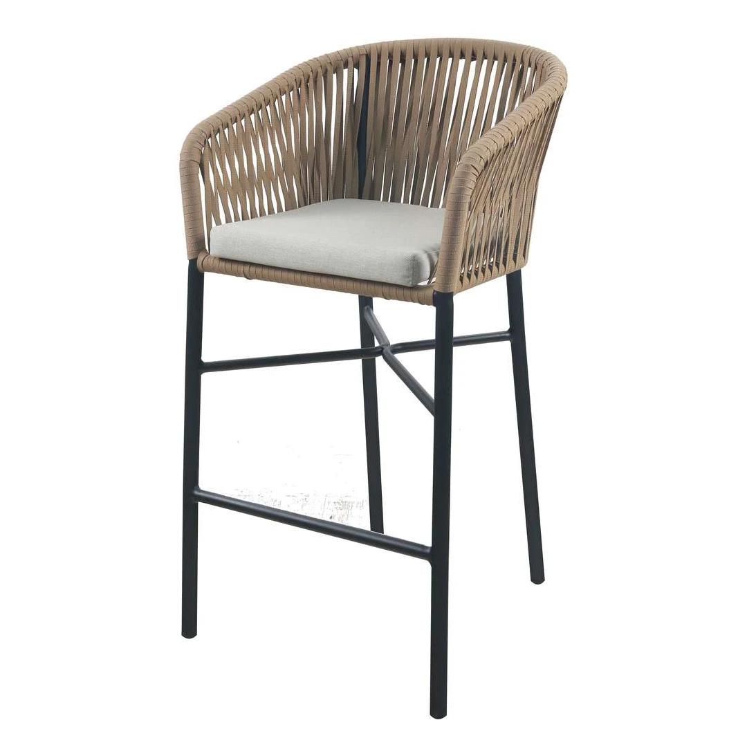 taburete-tuka-cuerda-trenzada-aluminio mobiliario-contract-taburete tuka